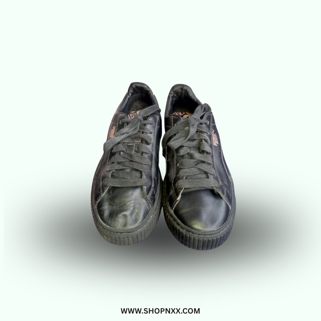 Puma Black Rose Gold Basket - preloved women's shoe