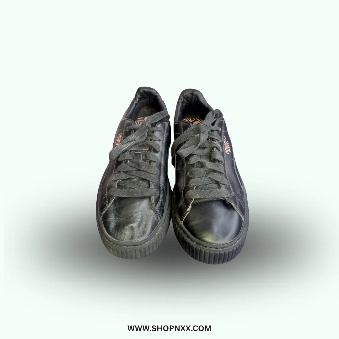 Puma Black Rose Gold Basket - preloved women's shoe - photo 4